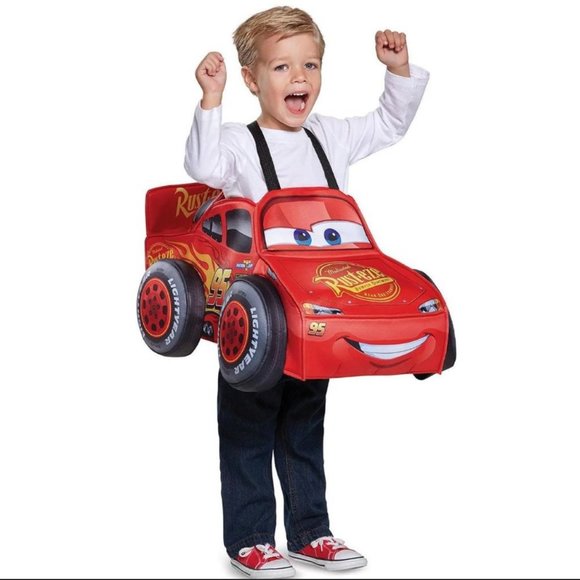 Disney Other - Halloween Costume Disney Pixar Cars Lightning McQueen 3D Wearable  Size 2-6